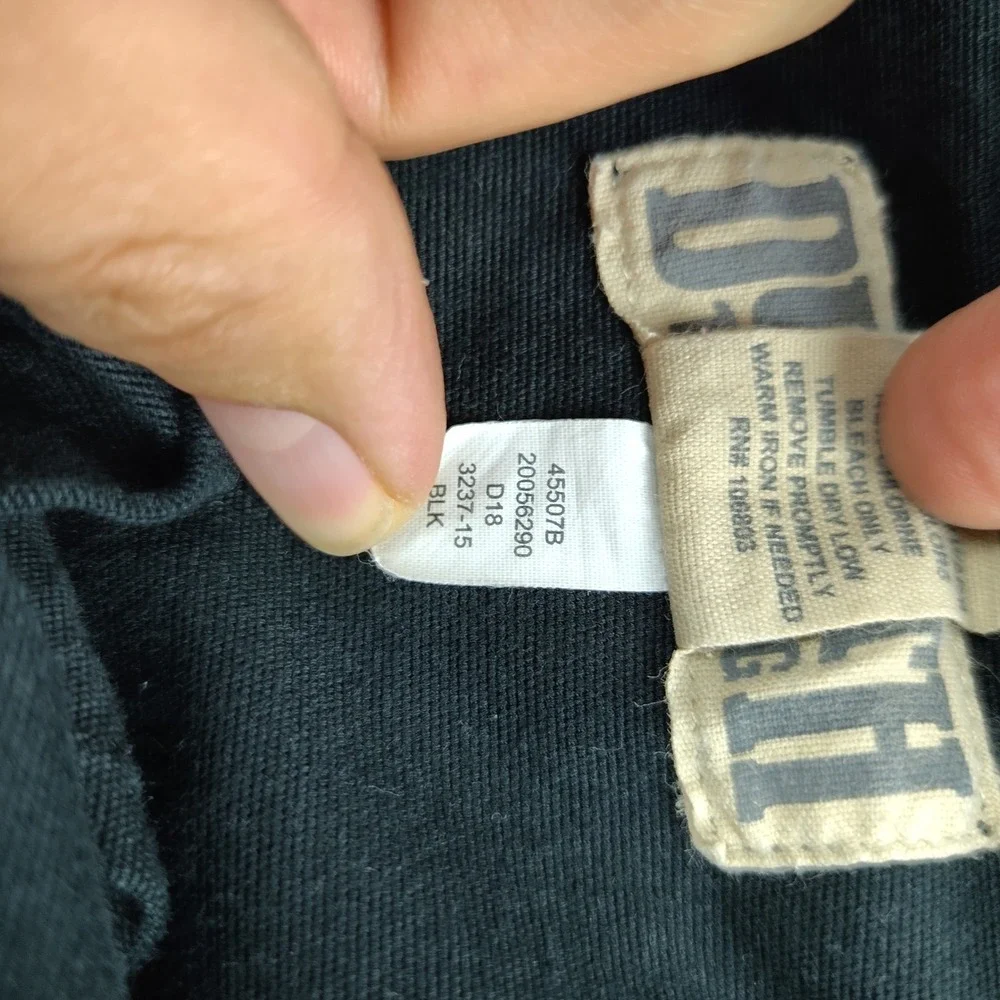 Duluth Trading Co Flex Fire Hose Cargo Pants Mens 40x32 Black Workwear Canvas